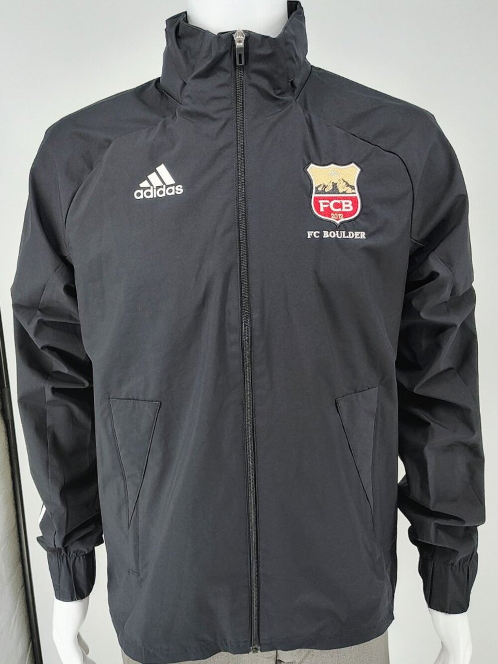 Adidas Mens FC Boulder 2012 Condivo 20 All Weather Windbreaker Soccer Jacket (S)